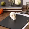 Cast Iron Human Skull Paperweight - Unique Desk Decor and Office Gift