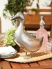 GALVANIZED DUCK SCULPTURE
