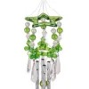 Eco-Friendly Hummingbird Wind Chime - Vibrant Green Garden Decor