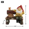 Charming Garden Gnome Welcome Statue for Outdoor Decor