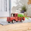 RED TRUCK SOLAR LIGHT PLANTER