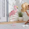 Tall Solar Flamingo Statue - Stand Out in Style with this Eye-Catching Garden Decor
