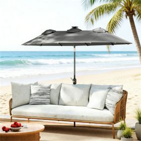 Garden umbrella, outdoor umbrella, sun umbrella, Gray
