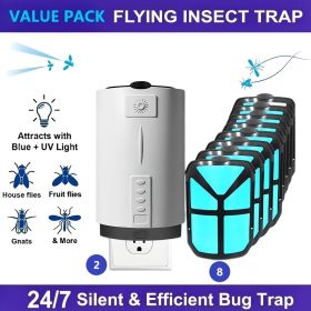 Portable Indoor Mosquito Killer Lamp, Bug Zapper and Electric Insect Trap for Flies, Gnats and Moths, Home Pest Control for Bedroom, Kitchen