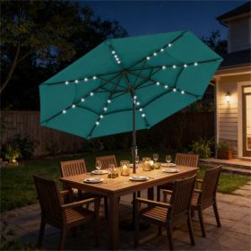 Outdoor terrace umbrella, sunshade umbrella, courtyard umbrella, Teal
