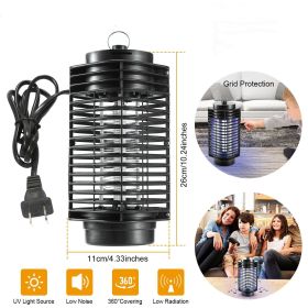 Indoor Electric Flying Bug Trap, Low Noise Photocatalyst Mosquito Lamp, Easy Clean Detachable Bottom Tray Insect Killer