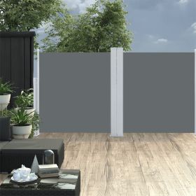 Retractable Side Awning Anthracite 47.2"x236.2