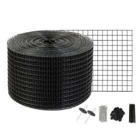 8 inch x 100ft Solar Panel Bird Guard, Critter Guard Roll Kit with 70pcs Aluminum Alloy Fasteners, Solar Panel Guard with Rust-proof PVC Coating