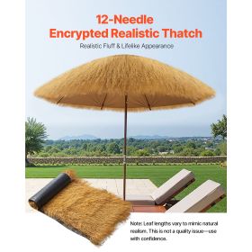 Artificial Thatch Grass Roof, 1.3 x 3.9 ft Tiki Bar Hut Thatch Roofing Roll, Waterproof & Fire-Resistant