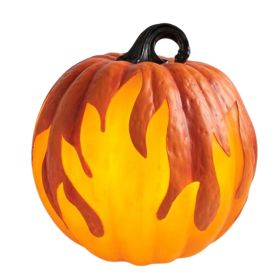 Halloween Pumpkin Lantern Battery Operated Jack O Lantern Flame Lighted Pumpkin Party Favor For Halloween Home Decoration (Option: Default)