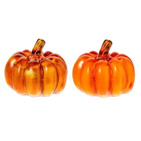 2PCS LED Pumpkin Lamps Battery Powered Luminous Decor Light For Indoor Outdoor Tabletop Holiday Decoration (Option: Default)
